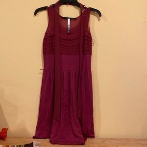 Super comfy maroon knit dress by Kensie